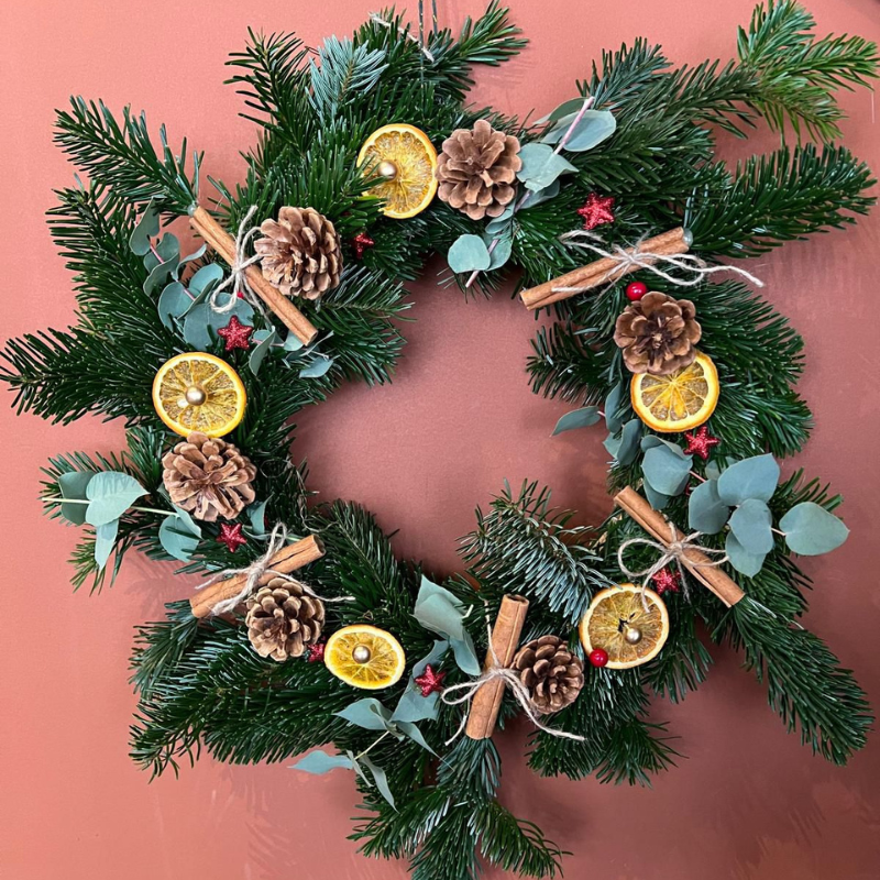 Couronne végétale de Noël – Image 3