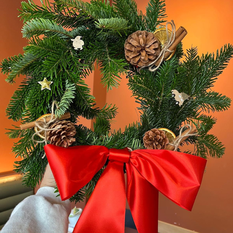 Couronne végétale de Noël – Image 4