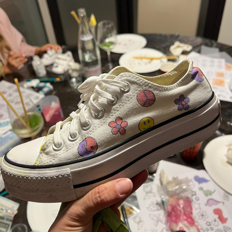 Shoes custom : chaussures en toile
