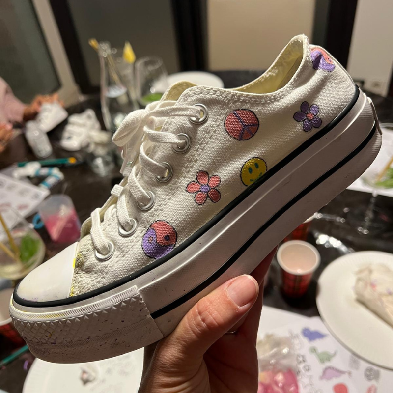 Shoes custom : chaussures en toile – Image 2
